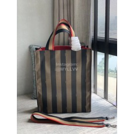 Fendi Vertical Striped Handbag Messenger Bag