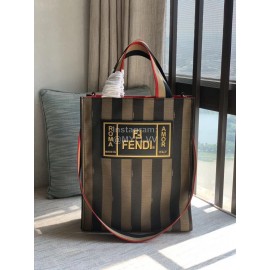 Fendi Vertical Striped Handbag Messenger Bag