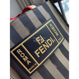 Fendi Vertical Striped Handbag Messenger Bag
