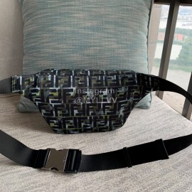 Fendi Black Camouflage Nylon Waist Bag