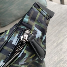 Fendi Black Camouflage Nylon Waist Bag