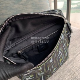 Fendi Black Camouflage Nylon Waist Bag