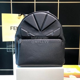 Fendi Black Fashion Leather Backpack
