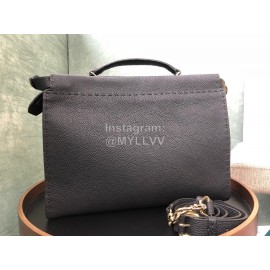 Fendi Soft Brown Leather Handbag Commuter Bag