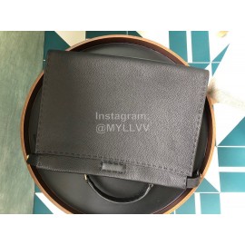 Fendi Soft Brown Leather Handbag Commuter Bag