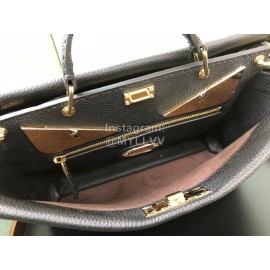 Fendi Soft Brown Leather Handbag Commuter Bag