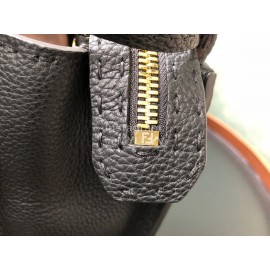 Fendi Soft Brown Leather Handbag Commuter Bag