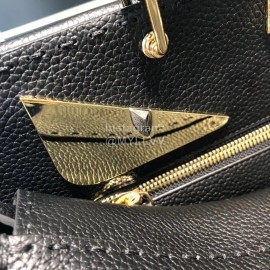 Fendi Soft Brown Leather Handbag Commuter Bag