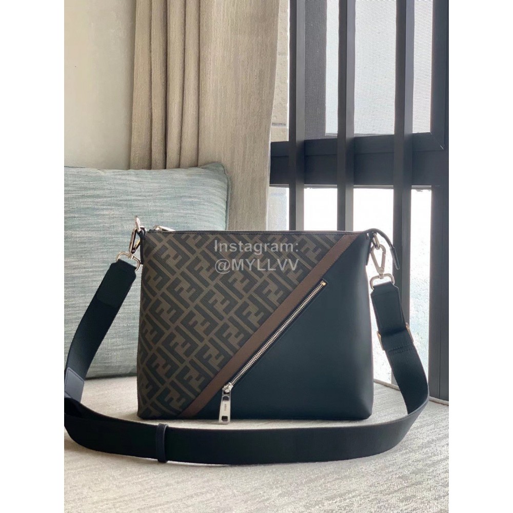 Fendi New Fashion Black Brown Messenger Bag