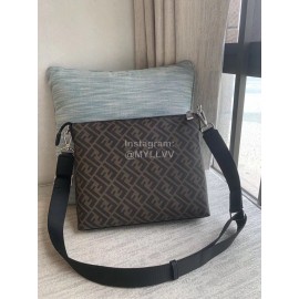 Fendi New Fashion Black Brown Messenger Bag