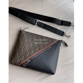 Fendi New Fashion Black Brown Messenger Bag