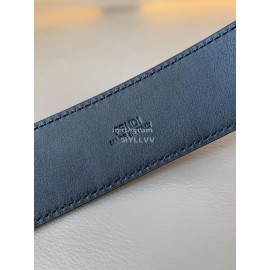 Fendi FF Embossed Cowhide Pin Buckle 40mm Belt Red