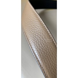 Fendi New Calf Leather FF Buckle 34mm Leisure Belt For Men CoFFee