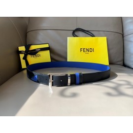 Fendi Double Side Calf Leather Pin Buckle 35mm Leisure Belt For Men 