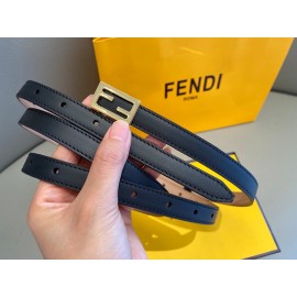 Fendi Calf Leather Gold Plated Buckle 15mm Belt For Women