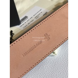 Fendi CoFFee Calf Leather Gold Rivet Buckle 39mm Belt 