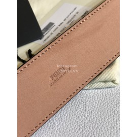 Fendi CoFFee Calf Leather Gold Rivet Buckle 39mm Belt 