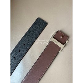 Fendi Double Side Calf Leather Ff Buckle 40mm Belt For Men Coffee