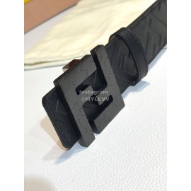 Fendi Fashion Calf Leather Black Ff Buckle 40mm Belt 