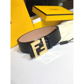 Fendi Fashion Calf Leather Gold Ff Buckle 40mm Belt 