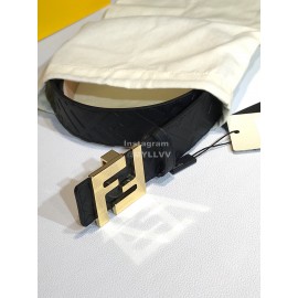 Fendi Fashion Calf Leather Gold Ff Buckle 40mm Belt 