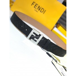 Fendi Fashion Calf Leather Ff Buckle 40mm Belt 