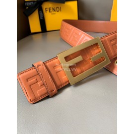 Fendi Vintage Calf Leather Ff Buckle 34mm Belt For Men And Women