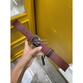 Fendi New Calf Leather Ff Buckle 35mm Belt For Men 