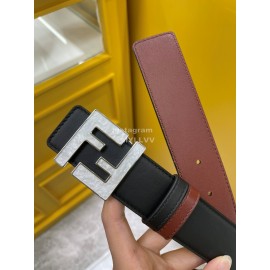 Fendi Calf Leather Ff Buckle 35mm Fashion Belt For Men 