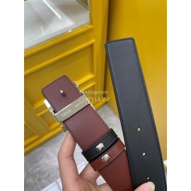 Fendi Calf Leather Ff Buckle 35mm Fashion Belt For Men 