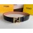 Fendi Calf Leather Hollow Metal Gold Buckle 40mm Belt For Men 