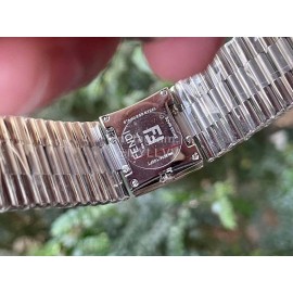 Fendi Mania Series Stainless Steel Case Diamond Watch Black