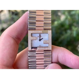 Fendi Mania Series New Stainless Steel Case Diamond Watch White