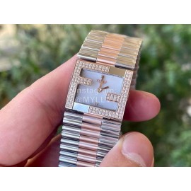 Fendi Mania Series New Stainless Steel Case Diamond Watch White