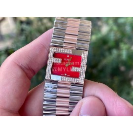 Fendi Mania Series New Stainless Steel Case Diamond Watch Red