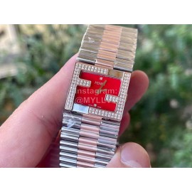 Fendi Mania Series New Stainless Steel Case Diamond Watch Red