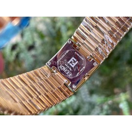 Fendi Mania Series Gold Stainless Steel Case Watch Green