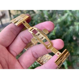 Fendi Mania Series Gold Stainless Steel Case Diamond Watch Green