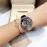 Fendi Diamond Dial Leather Strap Watch For Women