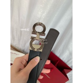 Ferragamo Double Side Calf Leather 35mm Belt For Men