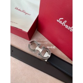 Ferragamo Double Side Calf Leather 35mm Belt For Men