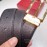 Ferragamo Calf Leather Gold Pin Buckle 35mm Belt For Men Black