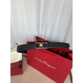 Ferragamo Classic Calf Leather 35mm Belt For Men 