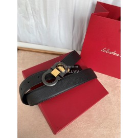 Ferragamo Classic Calf Leather 35mm Belt For Men 