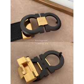 Ferragamo Classic Calf Leather 35mm Belt For Men 