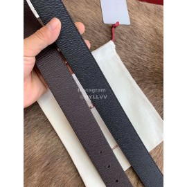 Ferragamo New Calf Leather Pure Copper Gold Buckle 35mm Belt