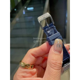 Franck Muller Roman Numeral Dial Rubber Leather Belt Watch 