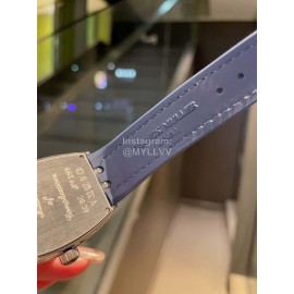 Franck Muller Roman Numeral Dial Rubber Leather Belt Watch 