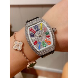 Franck Muller Fashion Diamond Roman Numeral Dial Watch