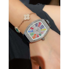 Franck Muller Fashion Diamond Roman Numeral Dial Watch